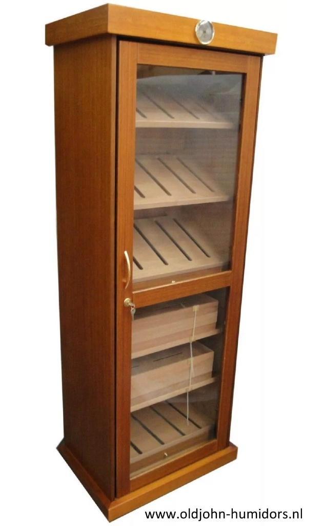 ANGELO  MERK HUMIDOR KABINET /KAST 2000 SIGAREN TEAK   h100, Verzamelen, Rookartikelen, Aanstekers en Luciferdoosjes, Nieuw, Tabaksdoos of Verpakking