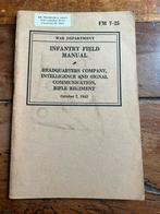 WO2 Amerikaans Signal Corps voorschrift HQ Comp Rifle Reg, Verzamelen, Militaria | Tweede Wereldoorlog, Amerika, Verzenden, Boek of Tijdschrift