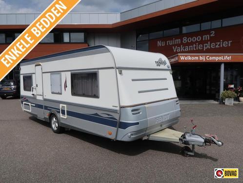 Fendt Diamant 550 TG MET MOVER EN VOORTENT, Caravans en Kamperen, Caravans, tot en met 4, Rondzit, Fendt, 2 aparte bedden, Overige typen