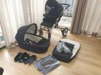 Kinderwagen Mutsy Trans Range, combiset met reiswieg, Zwart, Ophalen, Gebruikt, Combiwagen, Mutsy