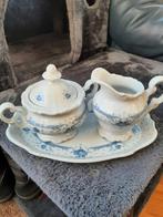 Schattig suiker en melkkannetje op plateautje, Antiek en Kunst, Ophalen