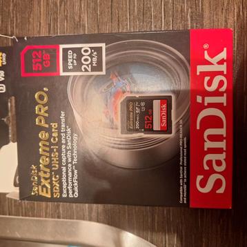 SanDisk Extreme PRO 512 gb nieuwe beschikbaar voor biedingen