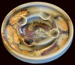 Leo Martens asbak met tenmoku glazuur 11,5 cm diameter, Ophalen