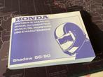 Honda Shadow 50/90 Handleiding, Verzenden