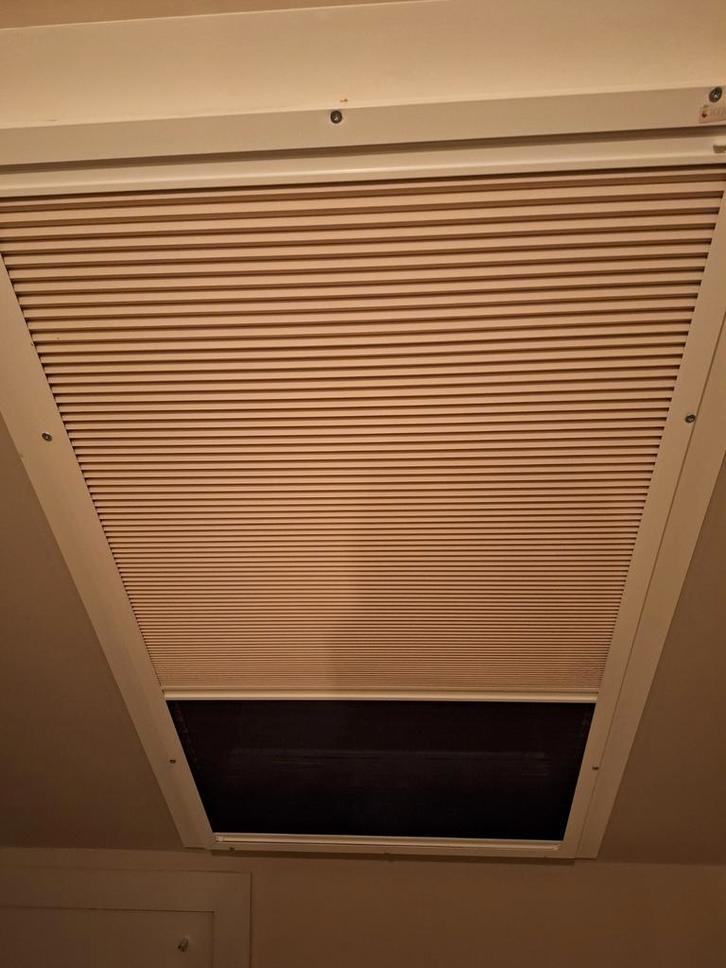 KeJe supplente dakraam hor met verduisterend plissé 64x114cm, Huis en Inrichting, Stoffering | Gordijnen en Lamellen, Nieuw, 100 tot 150 cm