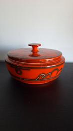 Vintage Koekjestrommel Flora gouda, Ophalen of Verzenden