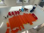Hotwheels racebanen met toebehoren: compleet!, Zelf te bouwen, Ophalen of Verzenden, Zo goed als nieuw, Hot Wheels