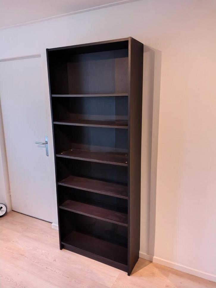 Ikea Billy Boekenkast - Zwartbruin, Huis en Inrichting, Kasten | Boekenkasten, Gebruikt, Met plank(en), Overige materialen, Ophalen