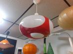 rood wit hanglamp jaren 70 space age Colani design retro, Huis en Inrichting, Lampen | Hanglampen, Kunststof, Gebruikt, MASSIVE
