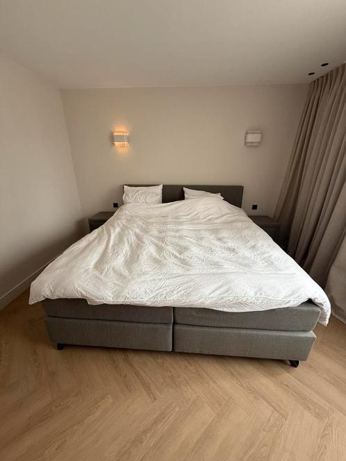 Swiss Sense boxspring home 180, Huis en Inrichting, Slaapkamer | Boxsprings, Zo goed als nieuw, 180 cm, 210 cm, Tweepersoons, Beige