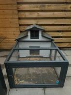 Konijnenhok 2 verdiepingen met buitenren, Dieren en Toebehoren, Ophalen, Hamster, 90 cm of meer, 110 cm of meer