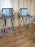 2 Nette barkrukken, Huis en Inrichting, Barkrukken, 2 krukken, Ophalen, Gebruikt, 60 tot 90 cm