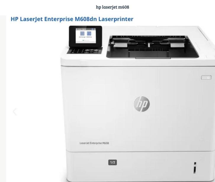 hp laserjet m608, Computers en Software, Printers, Gebruikt, Laserprinter, Zwart-en-wit printen, Ophalen of Verzenden