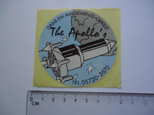 sticker The Apollo's raket space band orkest dans, Verzamelen, Stickers, Zo goed als nieuw, Bedrijf of Vereniging, Verzenden