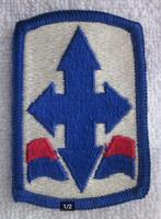 Embleem US Army 29 th Infantry afmeting 7,5 x5 cm., Verzamelen, Ophalen of Verzenden, Landmacht, Amerika, Embleem of Badge