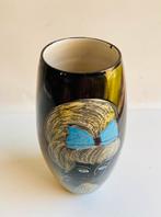 Keramiek fifties vaas , made in Italy, Gebruikt, Zwart, Ophalen of Verzenden, Onbekend