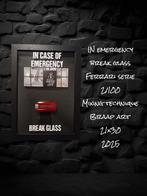 In Emergency break glass Ferrari, Money art, Ophalen of Verzenden