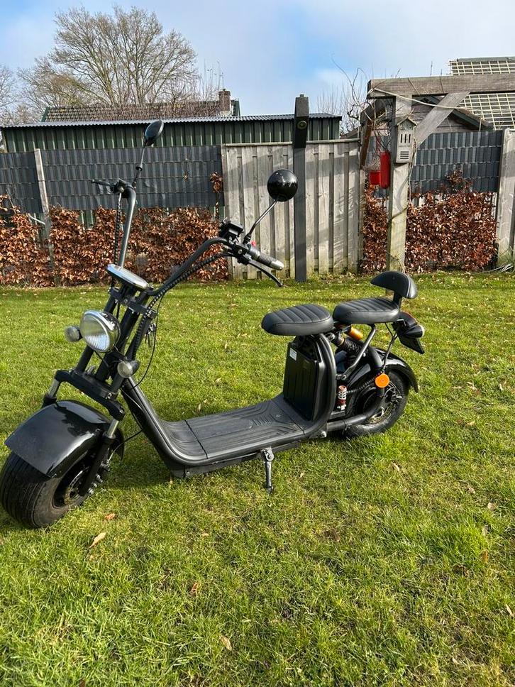 Luqi Citycocco 2-zitter e-chopper, Fietsen en Brommers, Snorfietsen en Snorscooters, Zo goed als nieuw, Overige merken, Elektrisch