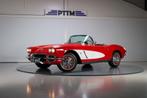 1962 Chevrolet Corvette C1, Auto's, Oldtimers, Lederen bekleding, Achterwielaandrijving, Zwart, Overige carrosserieën