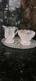 Roomstel dik geslepen glas, Ophalen of Verzenden