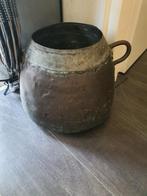 Antieke Koperen Ketel met Handvatten, Ophalen of Verzenden, Koper