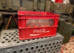 Vintage Coca-cola kratje met flesjes, Gebruikt, Ophalen of Verzenden