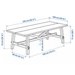 IKEA SKOGSTA Eettafel - Robuust & Stijlvol, Huis en Inrichting, Tafels | Eettafels, Ophalen, Gebruikt, Eikenhout, 200 cm of meer