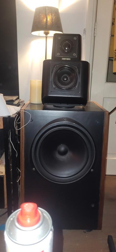 **Legendarische set speakers kef reference 105**, Audio, Tv en Foto, Luidsprekers, Gebruikt, Front, Rear of Stereo speakers, 120 watt of meer