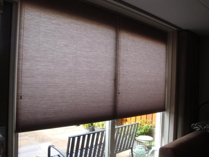 Raamdecoratie, Huis en Inrichting, Stoffering | Gordijnen en Lamellen, 200 cm of meer, 100 tot 150 cm, Beige, Ophalen