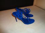 SERGIO ROSSI blauwe hoge suede sandalen, Nieuw, SERGIO ROSSI, Schoenen met hoge hakken, Verzenden