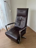 Topform Relaxstoel Aubergine Leder, Huis en Inrichting, Fauteuils, Ophalen, Zo goed als nieuw, Leer, 75 tot 100 cm