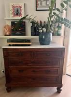Antieke Commode met Marmeren Blad, Ophalen