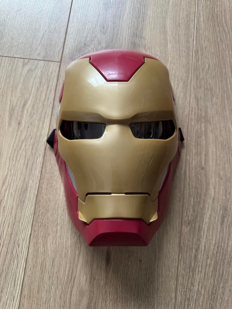 Ironman Masker met licht - Superheld Accessoire, Ophalen of Verzenden, Zo goed als nieuw, 104 of kleiner, Jongen of Meisje