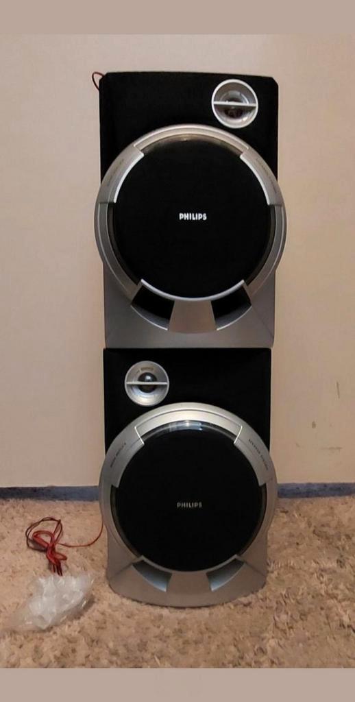 1 prijs: 2 Philips boxen/ speakers/ luidsprekers, Audio, Tv en Foto, Luidsprekers, Zo goed als nieuw, Front, Rear of Stereo speakers