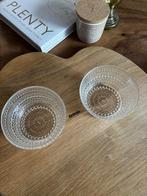 2 schaaltjes Kastehelmi serie (  Nuutajärvi / Iittala ), Verzenden, Zo goed als nieuw