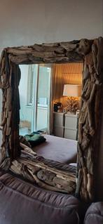 Spiegel drijfhout 80 cm breed en 100 m hoog, Ophalen of Verzenden, Zo goed als nieuw, Rechthoekig, Minder dan 100 cm