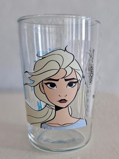 Disney Glas Frozen, Verzamelen, Glas en Borrelglaasjes, Zo goed als nieuw, Frisdrankglas, Ophalen of Verzenden