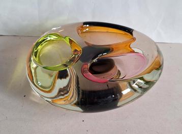 Murano glazen vintage 3 kleuren en 3 openingen design schaal beschikbaar voor biedingen