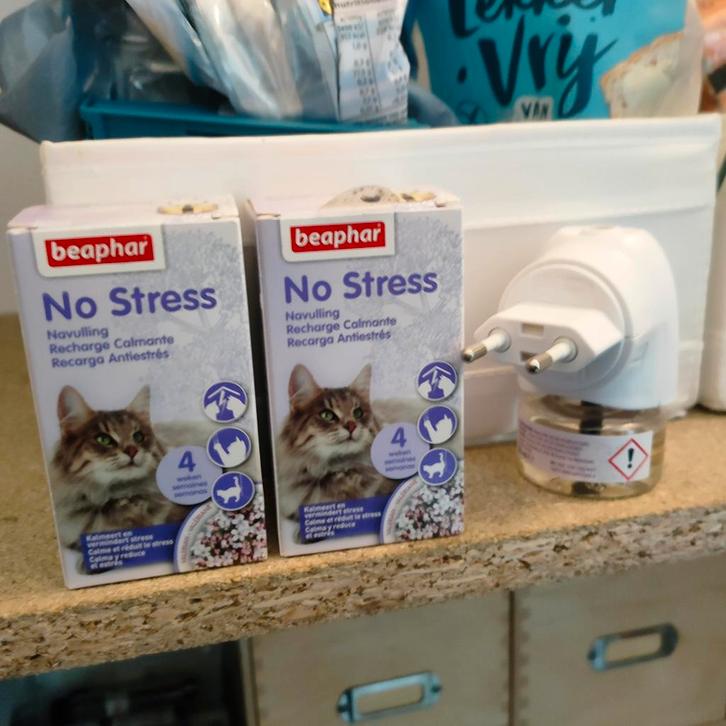 Beaphar No stress verdamper plus 2x navulling, Dieren en Toebehoren, Katten-accessoires, Nieuw, Ophalen of Verzenden