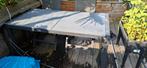 Natuurstenen tuintafel 181x90, Tuin en Terras, Tuintafels, Ophalen, Gebruikt, Rechthoekig, Aluminium