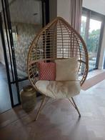 Rotan Ei Stoel - Stijlvol en Comfortabel, Ophalen, Bruin, Bohemian, Zo goed als nieuw