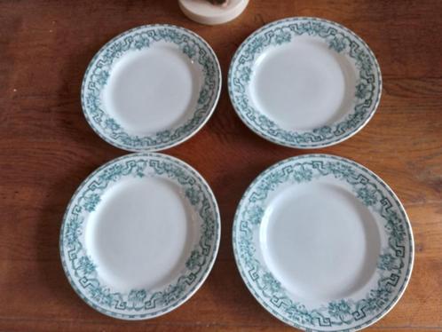 Te koop 4 prachtige dinner borden ATHENES Moulin des Loups, Antiek en Kunst, Antiek | Servies los, Ophalen of Verzenden