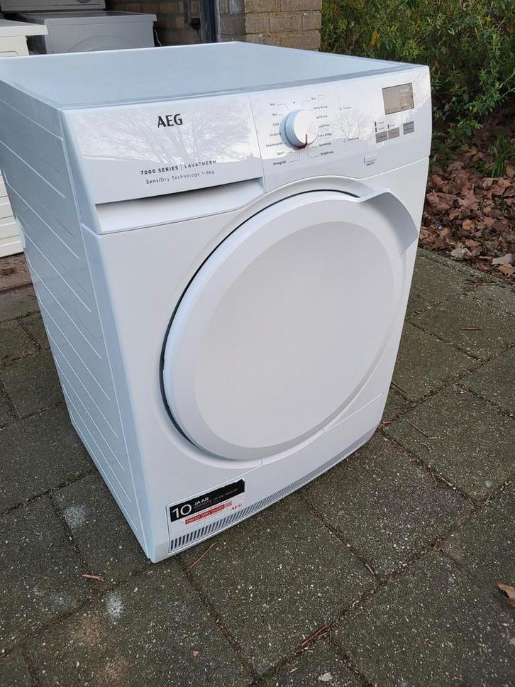 Warmtepompdroger Aeg 8000serie 8kg A+++ nette staat!, Witgoed en Apparatuur, Wasdrogers, Zo goed als nieuw, Overige typen, Voorlader