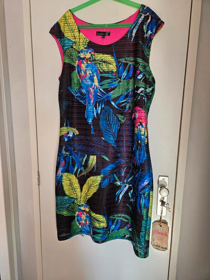 Zomerse jurk Smashed Lemon, Kleding | Dames, Jurken, Zo goed als nieuw, Maat 42/44 (L), Zwart, Boven de knie, Ophalen