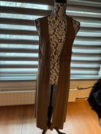 Lang bruin open vest, Ophalen of Verzenden, Zo goed als nieuw, Maat 46/48 (XL) of groter, Bruin