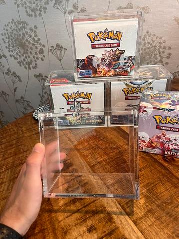 Pokemon Booster Box Acryl Case 6MM (Nieuw) beschikbaar voor biedingen