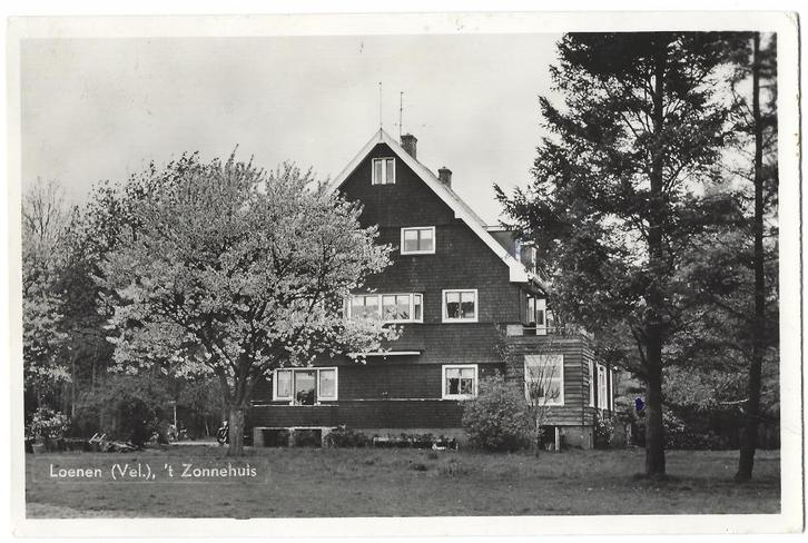 Loenen, 't Zonnehuis. Opruimingskaart. Lees beschrijving, Verzamelen, Ansichtkaarten | Nederland, Gelopen, Gelderland, 1940 tot 1960
