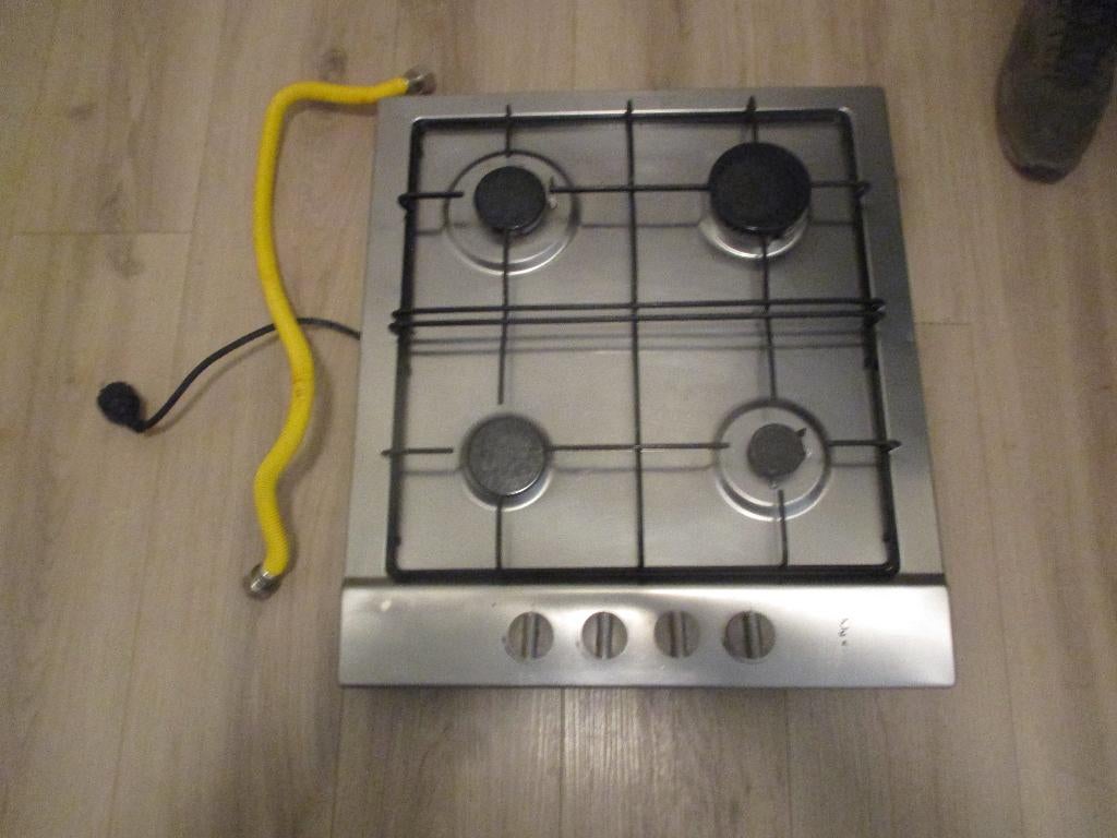 Inbouw gasstel, Witgoed en Apparatuur, Kookplaten, Ophalen, 4 kookzones, Zo goed als nieuw, Inbouw