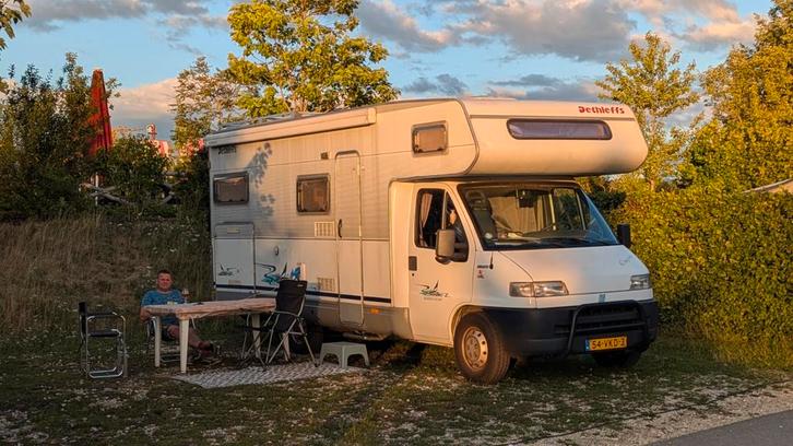 Camper alkoof Fiat 230 met Dethleffs opbouw 2.8TDI, Caravans en Kamperen, Campers, Particulier, tot en met 6, Alkoof, Dethleffs