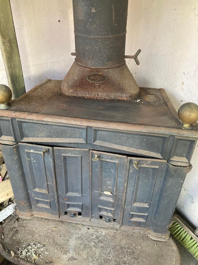 Franklin houtkachel, Ophalen, Gebruikt